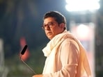 Ratnagiri, India - May 06, 2023: Maharashtra Navnirman Sena (MNS) chief Raj Thackeray addresses a huge public rally, at Ratnagiri, in the Konkan Division of Maharashtra, India, on Saturday, May 06, 2023. (Photo by Prakash Yeram/HT Photo) (Hindustan Times)