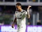 Neymar looked dejected after the match.