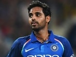 Bhuvneshwar Kumar for India.