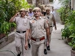 A speeding truck hit an electric scooter near Kabootar Chowk in southeast Delhi, killing one man and seriously injuring another. Police found no eyewitnesses and are examining CCTV footage.(PTI)