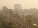 Gurugram recorded an annual PM10 of 164.9 µg/m³ in 2026 (as on October 23) against the prescribed annual limit of 60 µg/m³. (PTI)