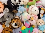 There is no shortage of plush animals for children to see and desire.