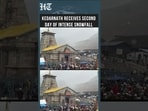 Kedarnath Dham Sees Second Snowfall In A Week As Devotees Continue Pilgrimage