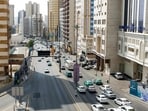 File photo of vehicles moving along a main street in Saudi Arabia's holy city of Mecca. (Photo for representation)(AFP)
