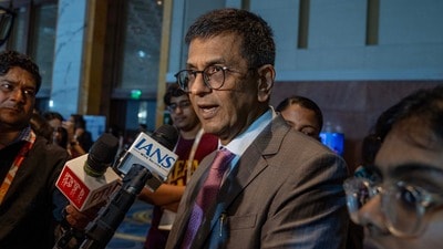 ভারতের প্রাক্তন প্রধান বিচারপতি ডিওয়াই চন্দ্রচূড়। (ফাইল ছবি, সৌজন্যে হিন্দুস্তান টাইমস)