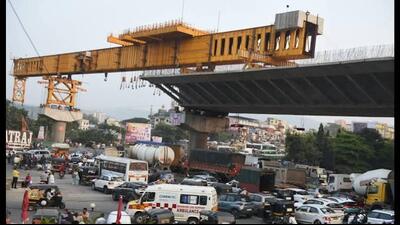 The flyover at Bhankharpur junction was crucial for improving traffic flow, reducing congestion and lowering the risk of road accidents, said the MLA. (HT File)