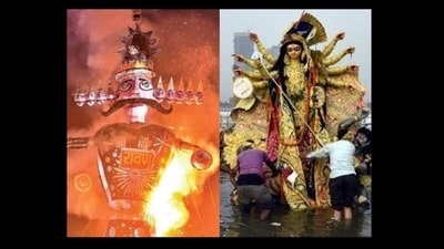 Dussehra celebrates Durga’s victory over Mahishasura and Rama’s triumph over Ravana, revealing how India’s diverse traditions express shared moral values. Dussehra celebrates Durga’s victory over Mahishasura and Rama’s triumph over Ravana, revealing how India’s diverse traditions express shared moral values.