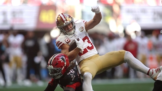 Christian McCaffrey is questionable to return vs Falcons.