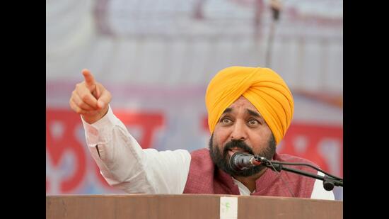 Punjab chief minister Bhagwant Mann (HT Photo)