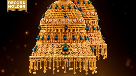 Dubai unveiled a 16.5kg pair of gold jhumkas that set two Guinness World Records for their extraordinary size and weight.