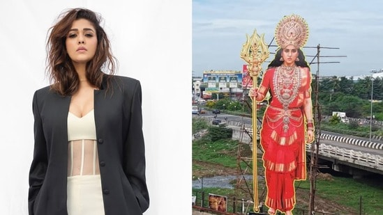 లేడీ సూపర్ స్టార్ నయనతార క్రేజ్ మామూలుగా లేదుగా.. ఏకంగా 60 అడుగుల కటౌట్.. రజినీకాంత్ 'ధర్మన్'లోనూ ఛాన్స్!