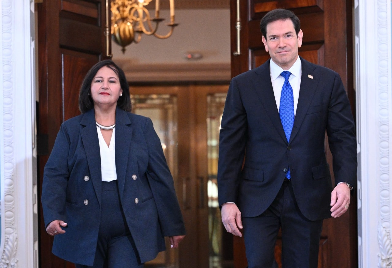 Secretary of State Marco Rubio meeting Venezuelan opposition leader Dinorah Figuera at the State Department. Secretary of State Marco Rubio meeting Venezuelan opposition leader Dinorah Figuera at the State Department.