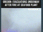 Newport Seafood Plant Fire Sparks Evacuations Over Possible Ammonia Exposure #shorts
