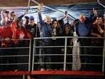 Brazil's President Luiz Inacio Lula da Silva, the Workers' Party (PT) candidate for re-election, greets supporters after his victory in the presidential runoff election, at Paulista Avenue, in Sao Paulo, Brazil, October 26, 2026. 