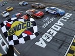 Kyle Larson delivered one of the most dramatic finishes of the NASCAR Cup Series season at Talladega Superspeedway.