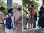 The students raised slogans of “Delhi Police, go back” as tensions continued over the restoration of the Jamia Millia Islamia Students’ Union (JMISU).