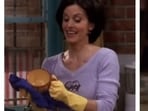 Monica Geller's character from Friends tends to hyperfixate on cleaning and organising her place.