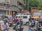 Pune, India - June 2, 2020: Traffic jam on Bajirao road in Pune, Maharashtra, India, on Tuesday, June 2, 2020. (Photo by Ravindra Joshi/Hindustan Times)