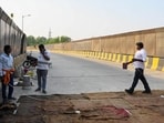 Rao Tula Ram (RTR) flyover where repair work is complete. (Vipin Kumar/Hindustan Times) Rao Tula Ram (RTR) flyover where repair work is complete. (Vipin Kumar/Hindustan Times)