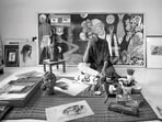Photograph by Rohit Chawla published in Portrait of An Artist (Text by Kishore Singh, photographs by Rohit Chawla)
