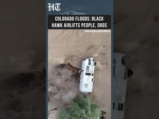 Black Hawk Helicopter Rescues People, Dogs From Colorado Floodwaters | Hindustan Times