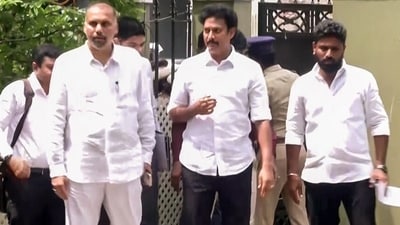 Tamil Nadu's former minister Anbil Mahesh Poyyamozhi (ANI Video Grab) Tamil Nadu's former minister Anbil Mahesh Poyyamozhi (ANI Video Grab)