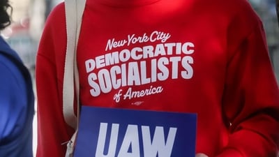 The Democratic Socialists of America announced a new organising campaign seeking a broad embargo on military shipments to Israel. Photographer: Michael Nagle/Bloomberg The Democratic Socialists of America announced a new organising campaign seeking a broad embargo on military shipments to Israel. Photographer: Michael Nagle/Bloomberg
