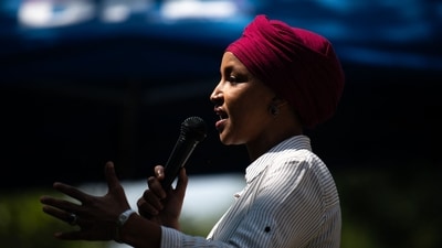 Ilhan Omar has hired two prominent Washington attorneys to defend her against a federal investigation. (Getty Images via AFP)