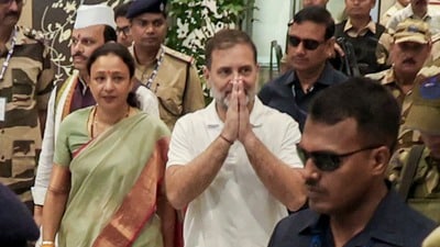 ২০১৮ সালের মানহানির মামলায় আদালতে বড় স্বস্তি রাহুল গান্ধীর (PTI) ২০১৮ সালের মানহানির মামলায় আদালতে বড় স্বস্তি রাহুল গান্ধীর (PTI)