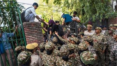 The university administration said polling will be held within 15 days of the approval of the union’s constitution. (Arvind Yadav/HT Photo) The university administration said polling will be held within 15 days of the approval of the union’s constitution. (Arvind Yadav/HT Photo)