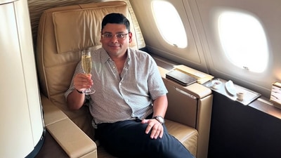 Arun Rajagopal brings Etihad’s A380 Residence suite to his Dubai home. (Instagram/@arun4) Arun Rajagopal brings Etihad’s A380 Residence suite to his Dubai home. (Instagram/@arun4)