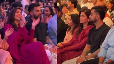 কৃষ্ণ প্রেমে বিভোর বিরাট, গুনগুন করে গান করলেন অনুষ্কা