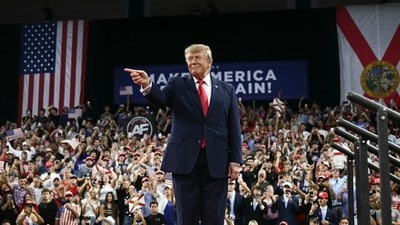 President Trump at a campaign rally in Fort Myers, Fla. President Trump at a campaign rally in Fort Myers, Fla.