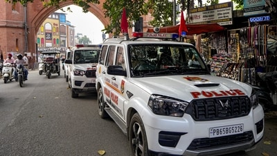 CCTV footage captured a black Mahindra Scorpio ramming Khan’s motorcycle near a petrol pump on the Patiala-Sangrur road around 1.30 pm. (PTI/Representational) CCTV footage captured a black Mahindra Scorpio ramming Khan’s motorcycle near a petrol pump on the Patiala-Sangrur road around 1.30 pm. (PTI/Representational)
