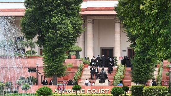 A view of the Supreme Court in New Delhi (HT Photo)