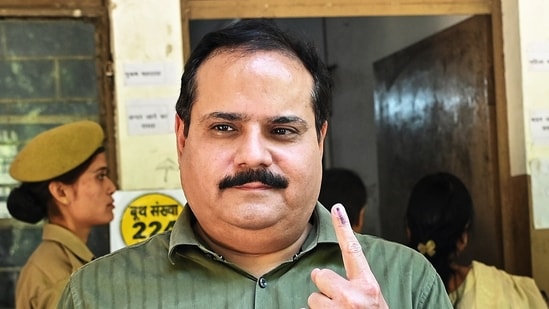 Uttar Pradesh CEO Navdeep Rinwa responded to allegations of caste bias after a voter’s name was incorrectly translated in an electoral record. (ANI)