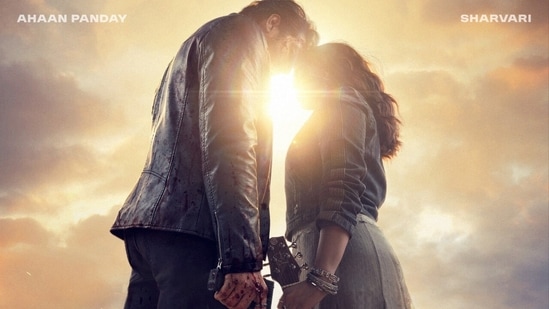 Ahaan Panday and Sharvari on the poster of Beparwah.