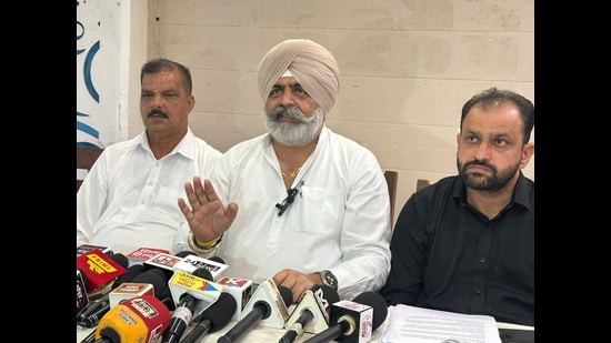 Majriyan announced his resignation at a press conference at the Chandigarh Press Club on Monday. (HT Photo)
