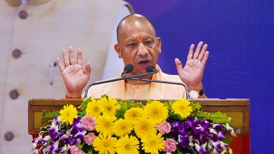 Uttar Pradesh chief minister Yogi Adityanath is scheduled to inaugurate development projects in Bilhaur and Bithoor and the GCC Innovation Summit 2026 in Lucknow on October 26. (PTI)