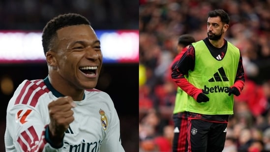 Kylian Mbappe and Bruno Fernandes