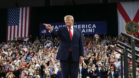 President Trump at a campaign rally in Fort Myers, Fla.