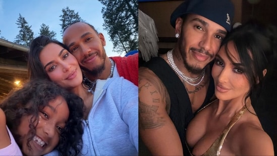 Lewis Hamilton spoke about spending time with Kim Kardashian's kids, 