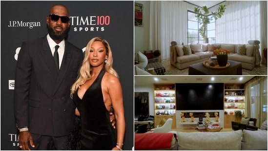Inside LeBron and Savannah James's home in Los Angeles. (Vogue)