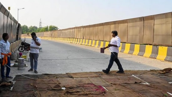 Rao Tula Ram (RTR) flyover that was shut last week.