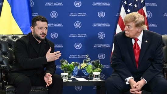 Ukrainian President Volodymyr Zelensky and US President Donald Trump.