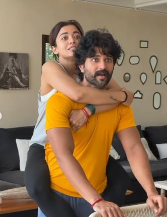 Rashmika Mandanna shared a glimpse of their relationship with a video, after defending Vijay Deverakonda.