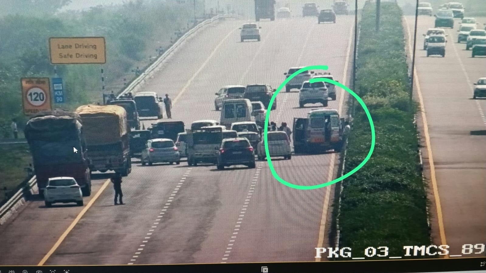 A screengrab shows the accident site (Sourced)