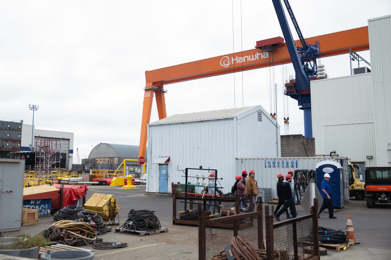 Hanwha's Philly Shipyard aims to bring in more orders from the Pentagon. Hanwha's Philly Shipyard aims to bring in more orders from the Pentagon.