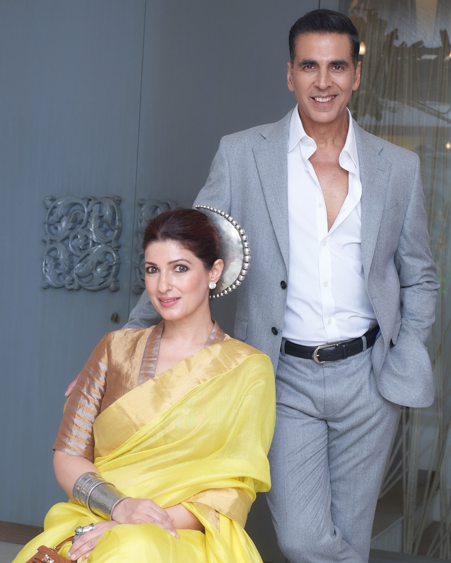 Akshay Kumar and Twinkle Khanna. Akshay Kumar and Twinkle Khanna.