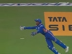 File image of wicket-keeper batter G Kamalini taking a one-handed catch in WPL. File image of wicket-keeper batter G Kamalini taking a one-handed catch in WPL.